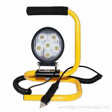 Portable Mobile 6 x 3W Construction Light, DC and AC Power Sources for Optional